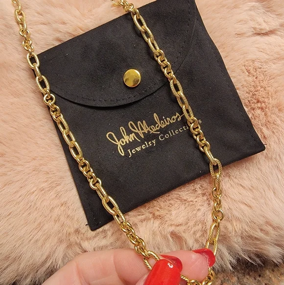 John Medeiros Gold Chain Link Necklace - Picture 1 of 7